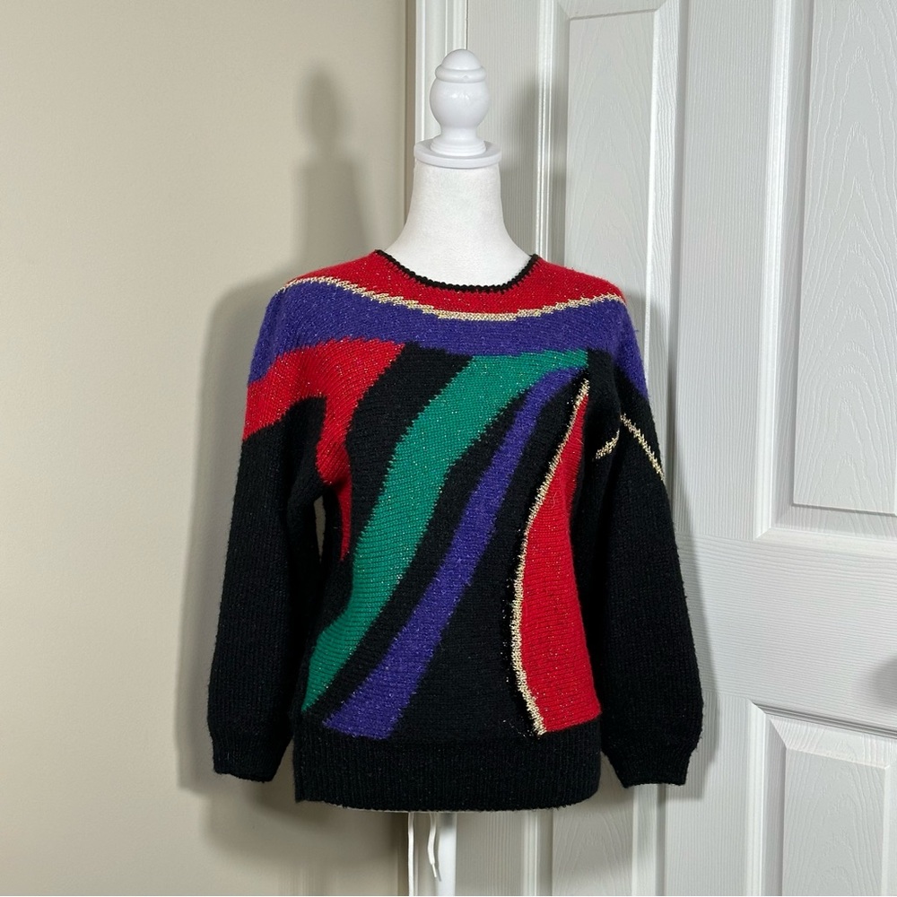 Vintage KORET multicolor Wool blend Sweater size small